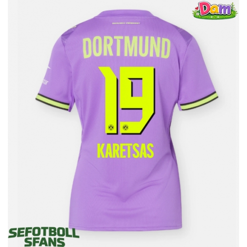 Borussia Dortmund Konstantinos Karetsas #19 Tredje Tröja Kvinnor 2026-27 Kortärmad